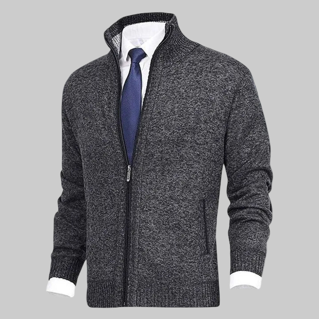 Cardigan con Cremallera para Hombres