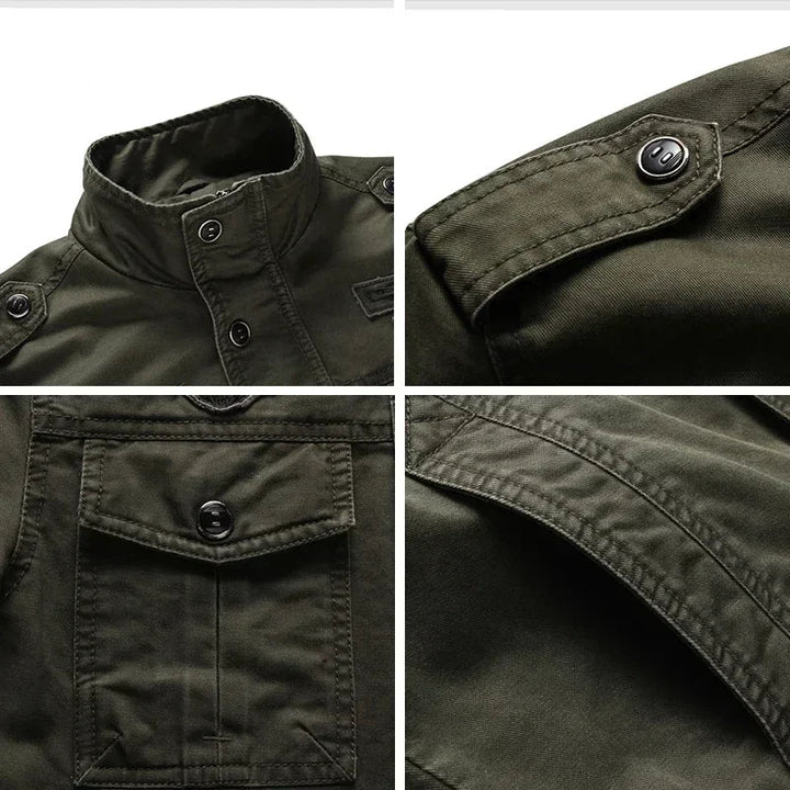 Chaqueta militar de entretiempo para hombre: estilo robusto y funcionalidad para el día a día