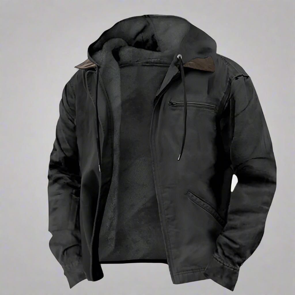 Chaqueta Clásica con Capucha para Hombres