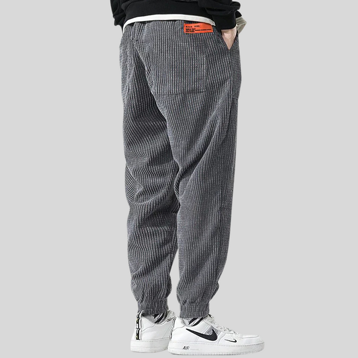 Pantalones Jogger Anchos de Cordones para Hombres – Estilo Relajado Diario