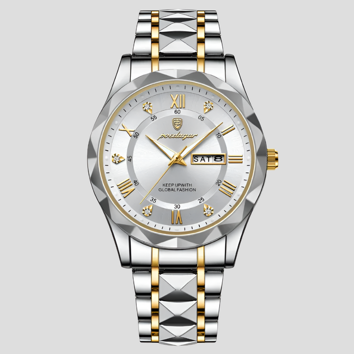 Reloj de Acero Inoxidable de Lujo para Hombres para Ropa de Negocios Diaria