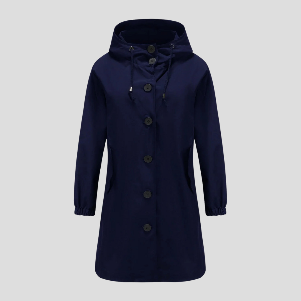 Chaqueta de Lluvia con Capucha Impermeable para Mujeres