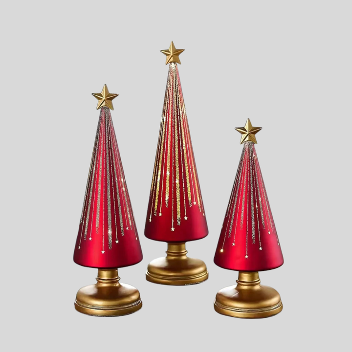 Decoración de Árbol de Navidad Iluminada para Hombres