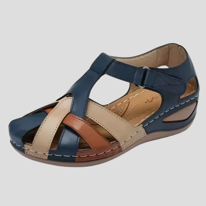 Sandalias de cuero con soporte para el arco para mujer