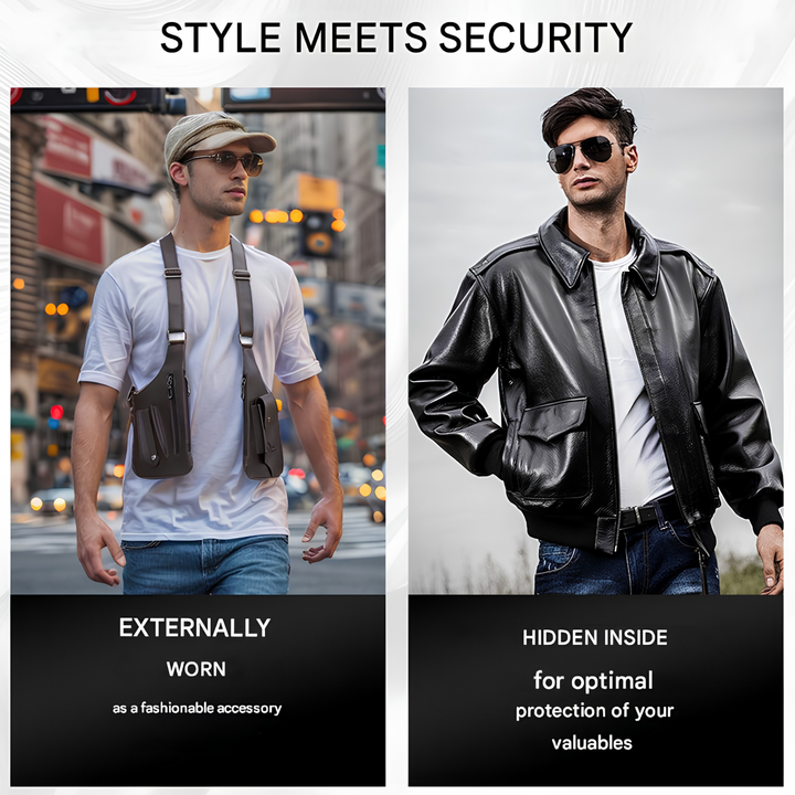 Bolso de hombro antirrobo para hombre