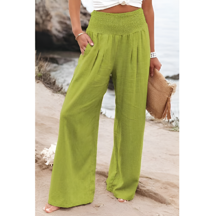 Pantalones de lino cómodos para mujeres