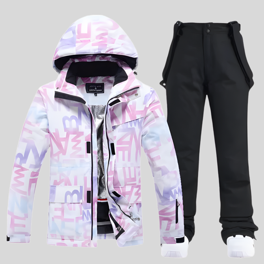 Conjunto de Equipamiento de Esquí Diseño Funcional de Invierno