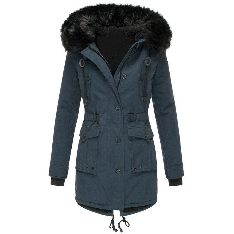 Abrigo de invierno con capucha para mujer: calidez con estilo para los días fríos