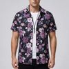 Camisa Hawaiana con Impresión de Flores 3D para Hombres