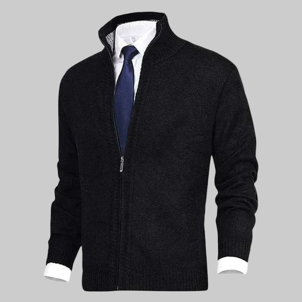 Cardigan con Cremallera para Hombres