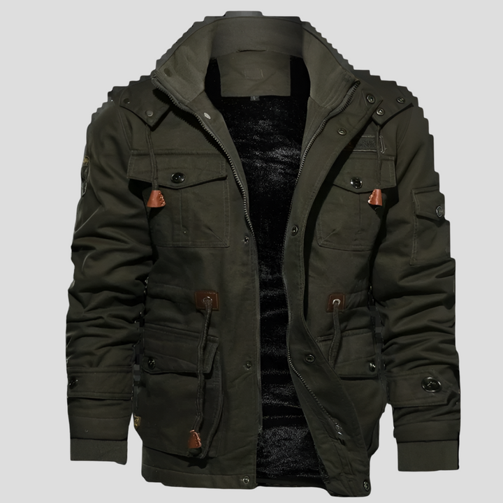 Chaqueta Robusta para Hombres Resistente al Viento y Cálida