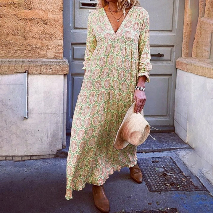 Vestido Maxi Geométrico Bohowaves