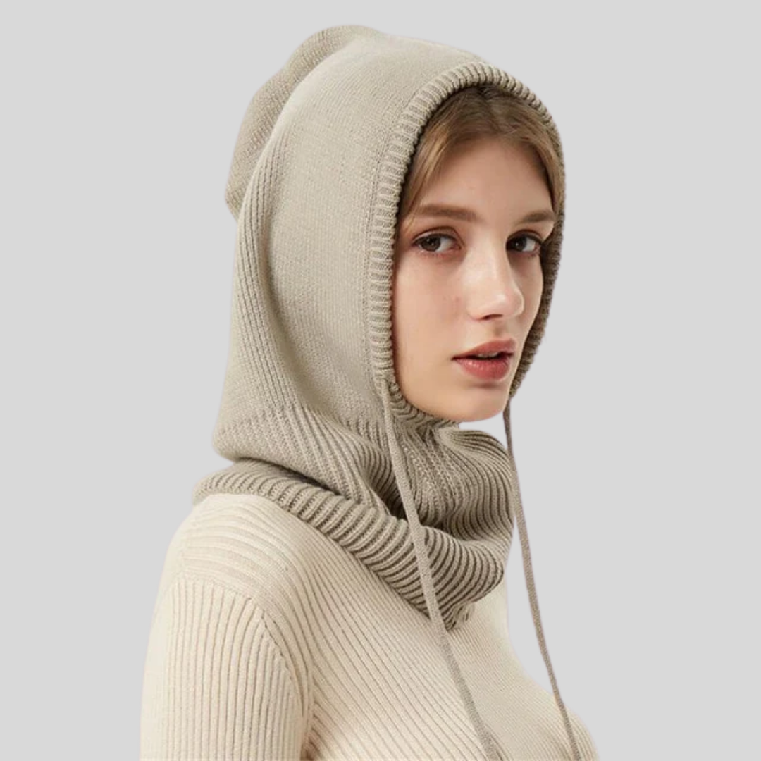 Calentador de Cuello con Capucha de Lana de Invierno