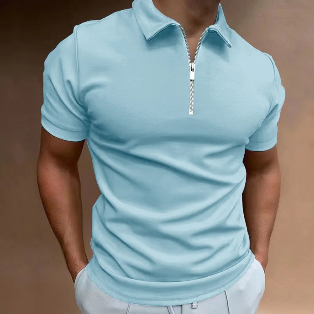 Polo con cuello con cremallera: la sofisticación moderna se une a la comodidad del día a día