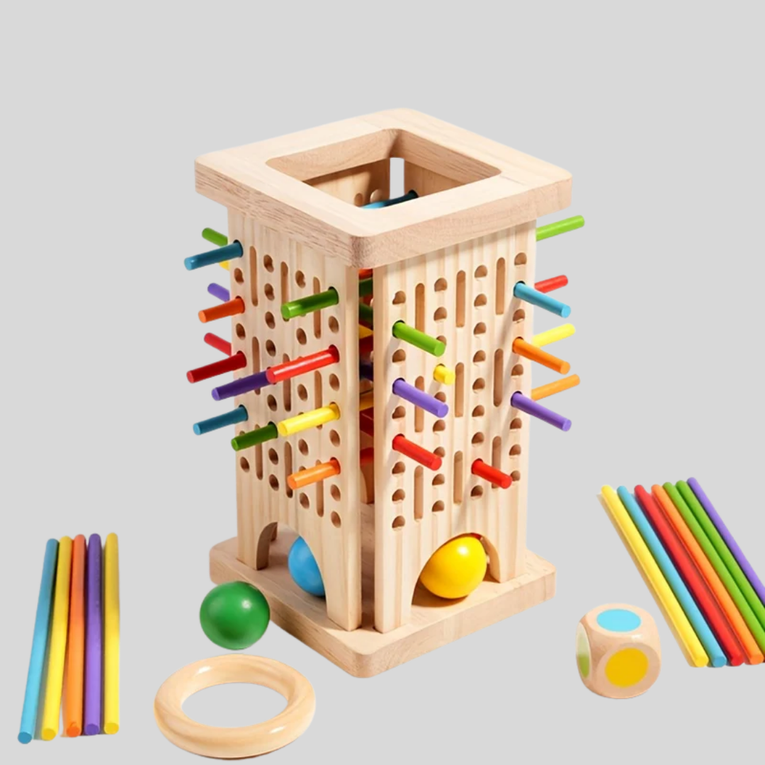 Juego de Palitos de Madera Tres en Uno