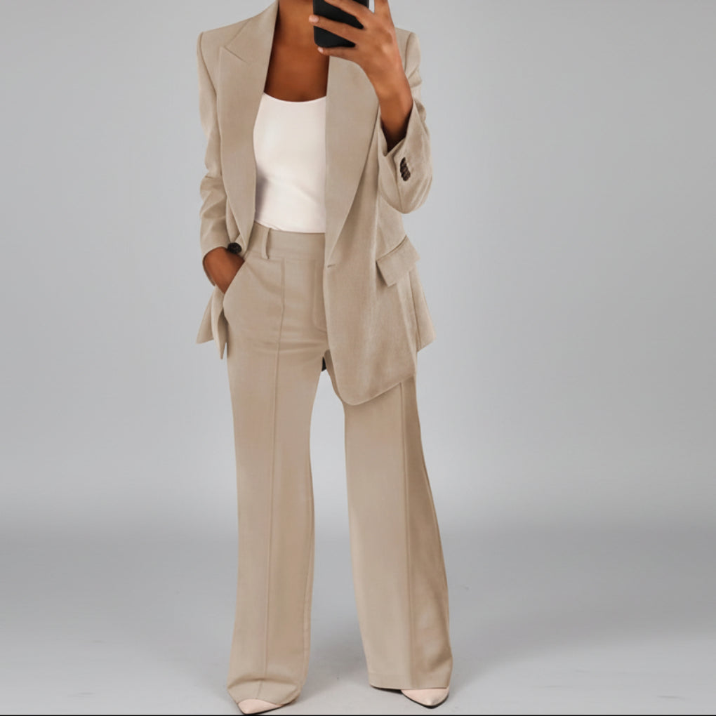 Traje de Mujer con Pantalones Anchos