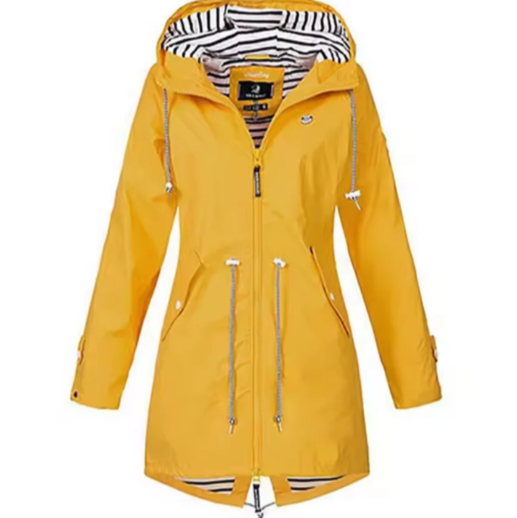 Chaqueta Impermeable con Capucha para Mujeres