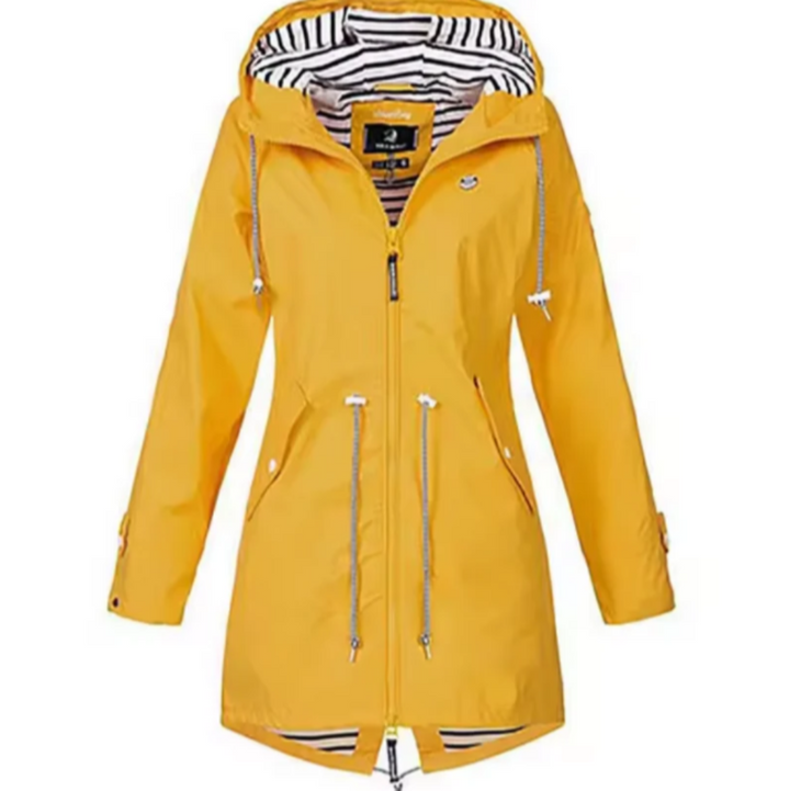 Chaqueta Impermeable con Capucha para Mujeres