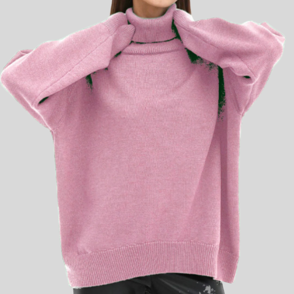 Suéter de Cuello Alto Moderno para Mujeres – Capa Elevada para Climas Fríos