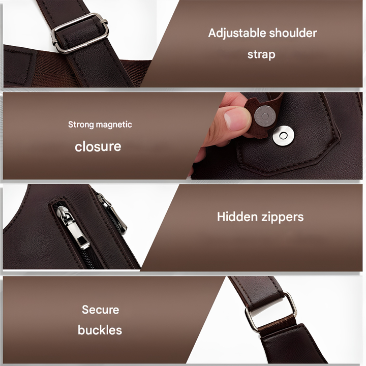 Bolso de hombro antirrobo para hombre