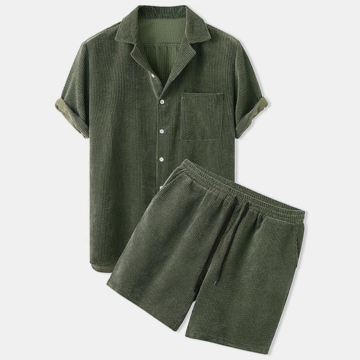 Conjunto Breeze – Conjunto de Shorts de Pana para Hombres