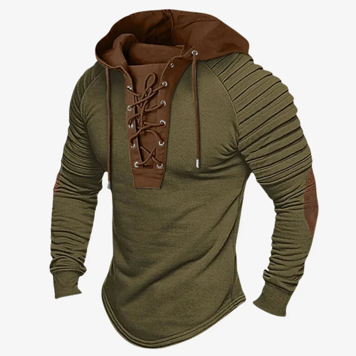 Sudadera de hombre con cuello con cordones y capucha cómoda