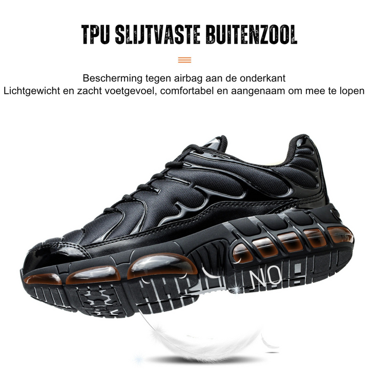 Jaxon – Zapatos de seguridad con puntera de acero para hombre