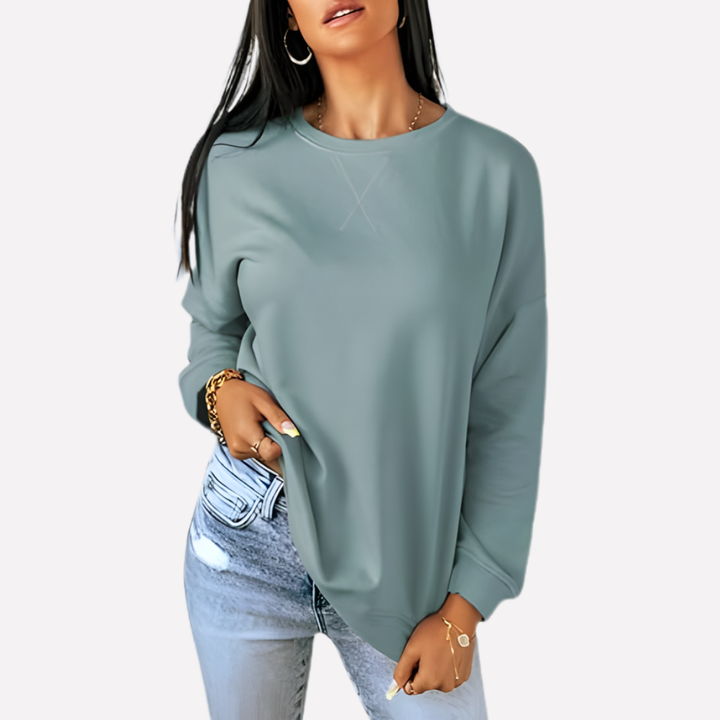 Sudadera de Cuello Redondo para Mujeres