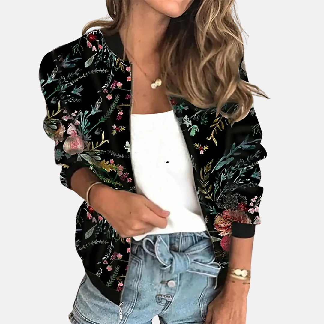 Chaqueta bomber de inspiración vintage para mujer