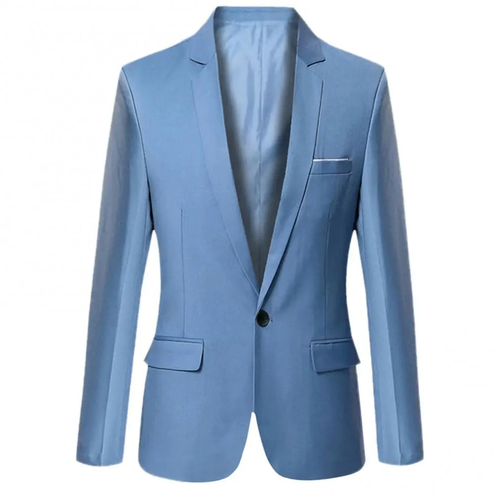 Blazer de Negocios Ajustado para Hombres