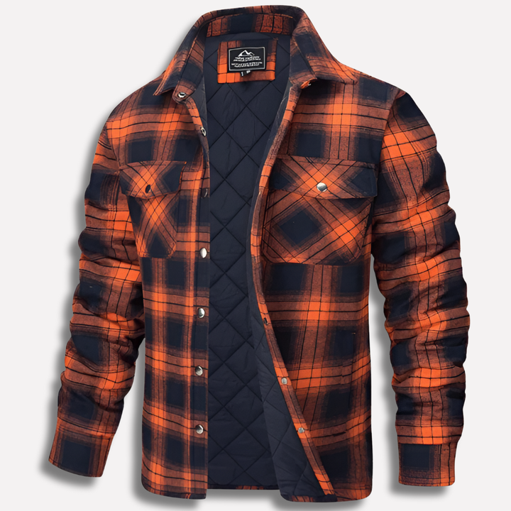 Camisa de Lumberjack de Flanela a Cuadros de Algodón