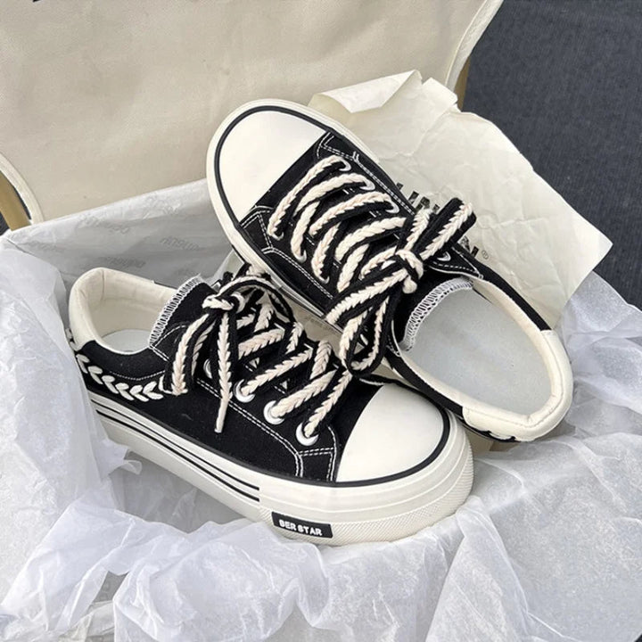 Zapatillas de lona con plataforma