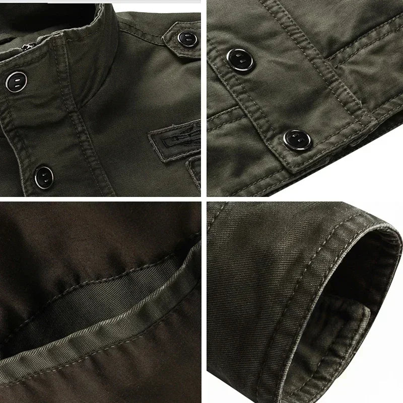 Chaqueta militar de entretiempo para hombre: estilo robusto y funcionalidad para el día a día