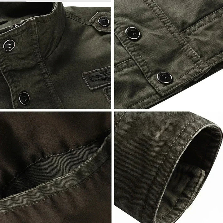 Chaqueta militar de entretiempo para hombre: estilo robusto y funcionalidad para el día a día