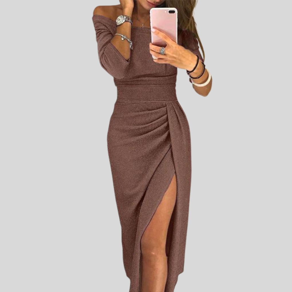 Vestido Bodycon Elegante Sin Hombros