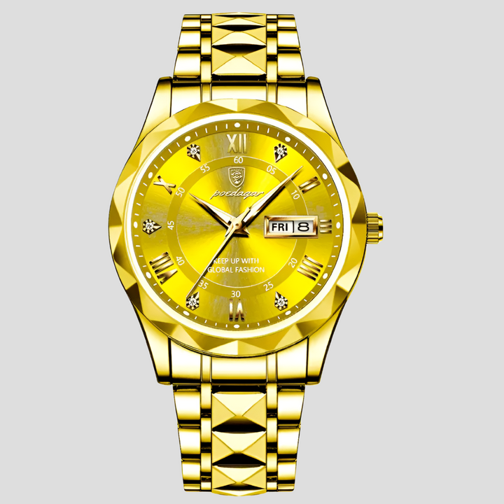 Reloj de Acero Inoxidable de Lujo para Hombres para Ropa de Negocios Diaria