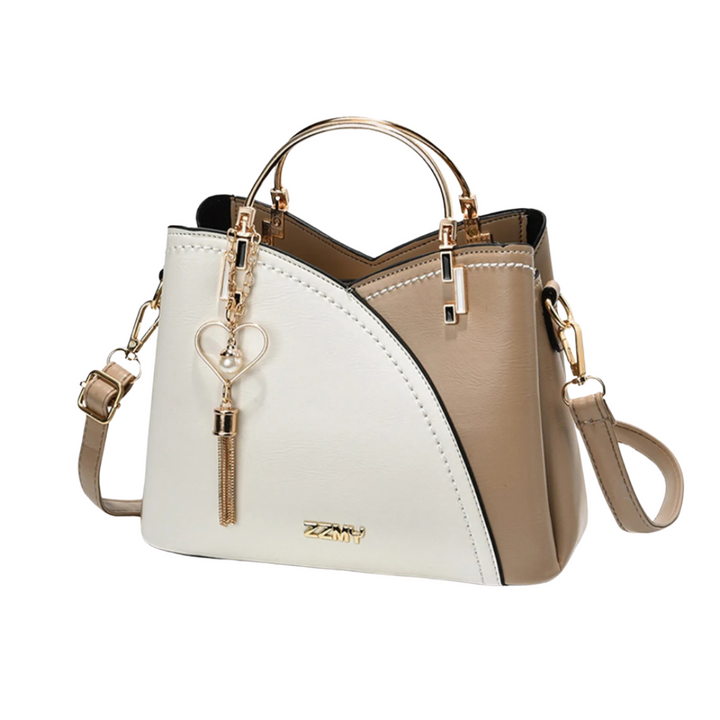 Luxetote – Bolso de mano vintage de piel sintética PU con diseño patchwork para mujer