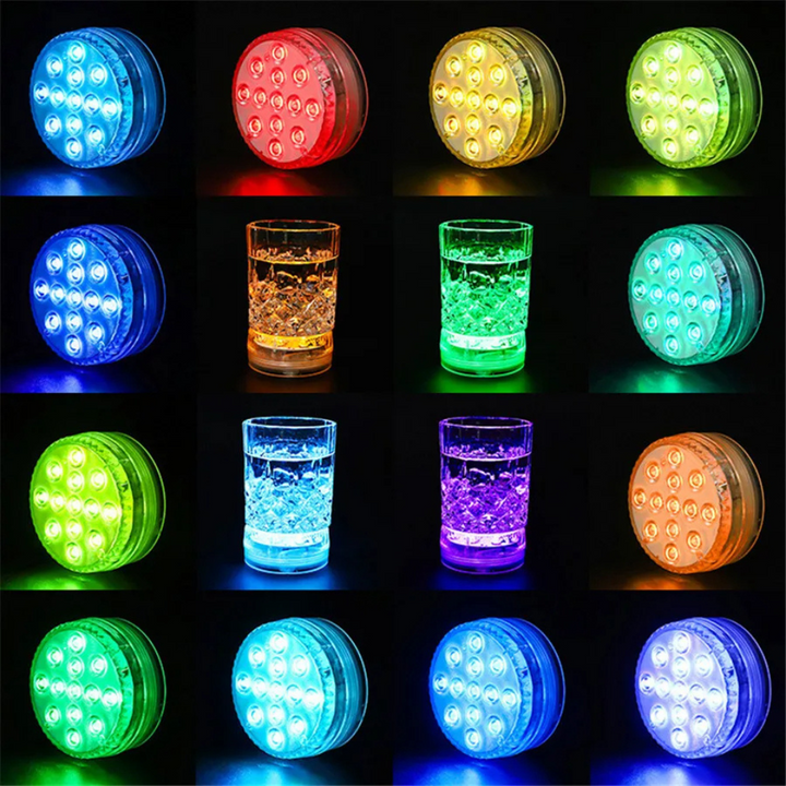 Luz LED Color Submarina para Piscina con Control Remoto RF