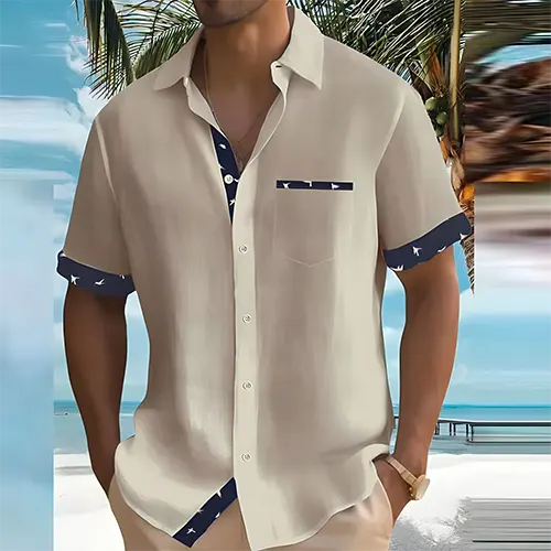 Liam – Camisa de Verano de Manga Corta para Hombre | Transpirable y Estilosa