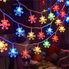 Luces de Cadena de Copos de Nieve LED