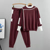 Conjunto Cálido de Punto de 2 Piezas para Mujeres