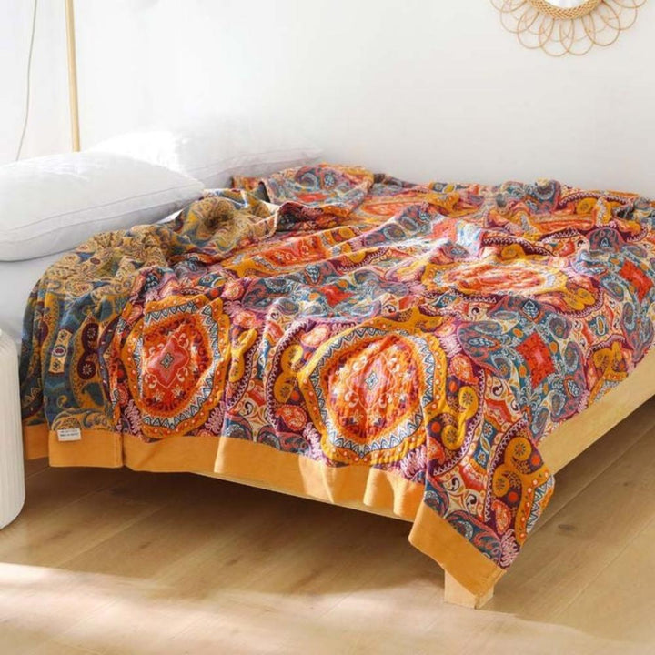 Manta Reversible Boho Salida del Sol