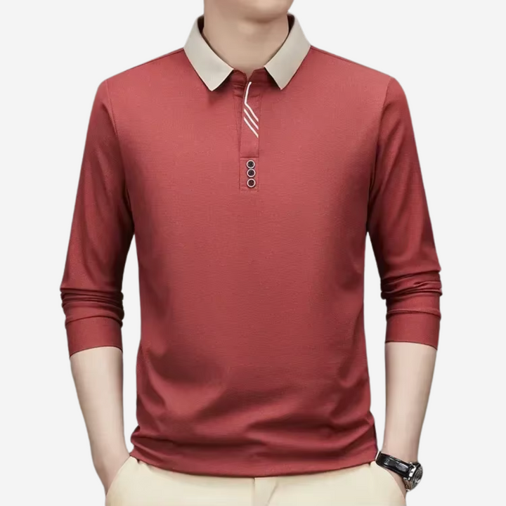 Polo Casual de Manga Larga para Hombres