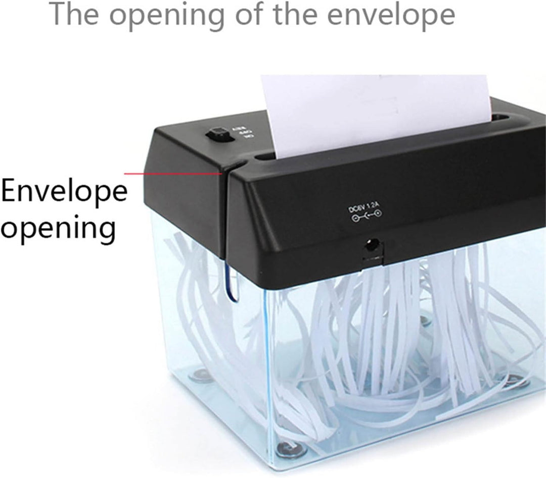 Mini Destructora de Papel de Escritorio – Compacta, Silenciosa y Eficiente