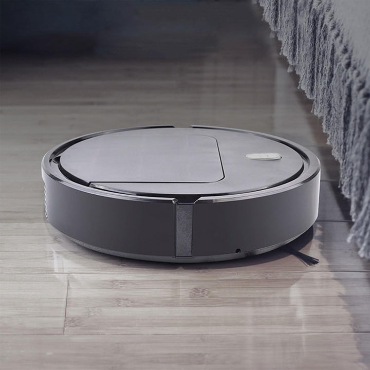 Robot aspirador que aspira, barre y friega, vista lateral