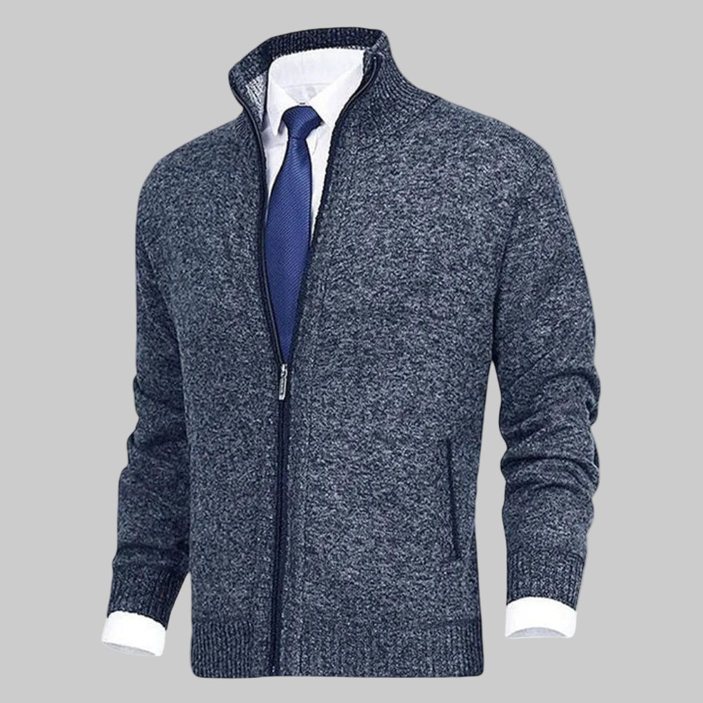 Cardigan con Cremallera para Hombres