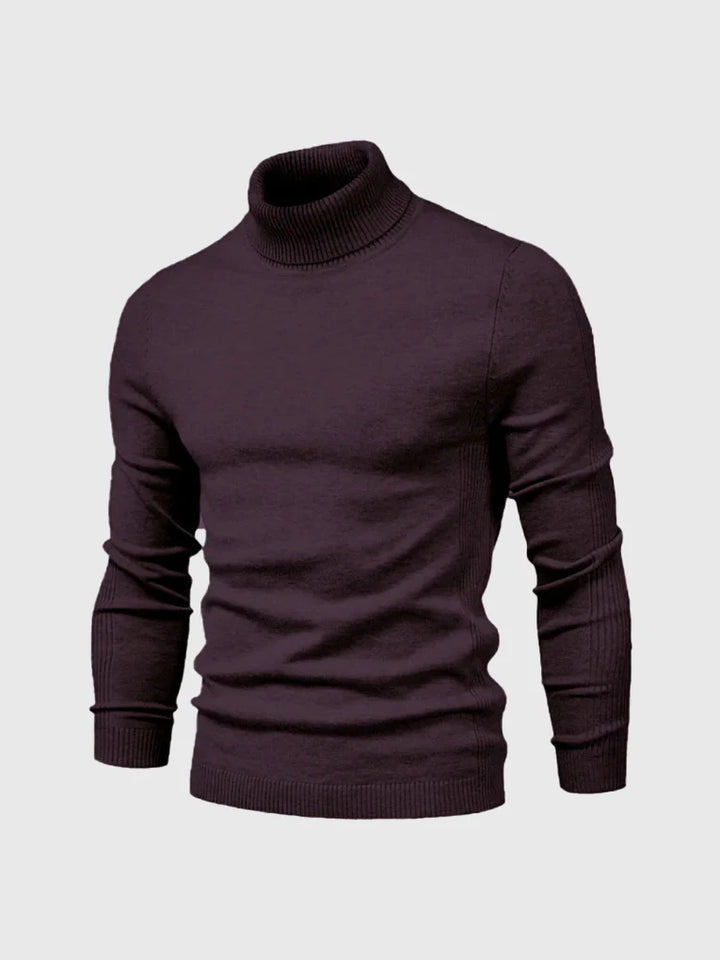 Suéter de Cuello Alto para Hombres – Lavable y Versátil