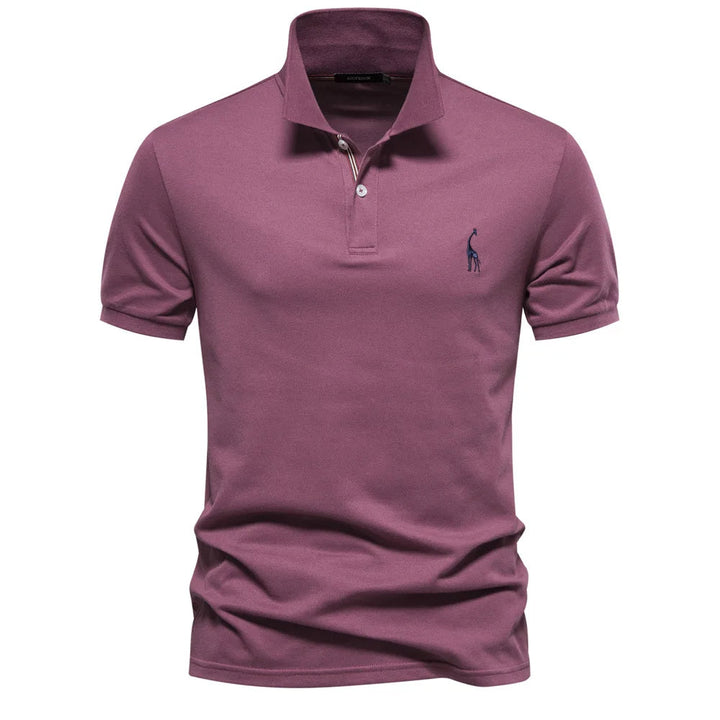 Polo clásico para hombre con bordado: estilo atemporal con detalles refinados