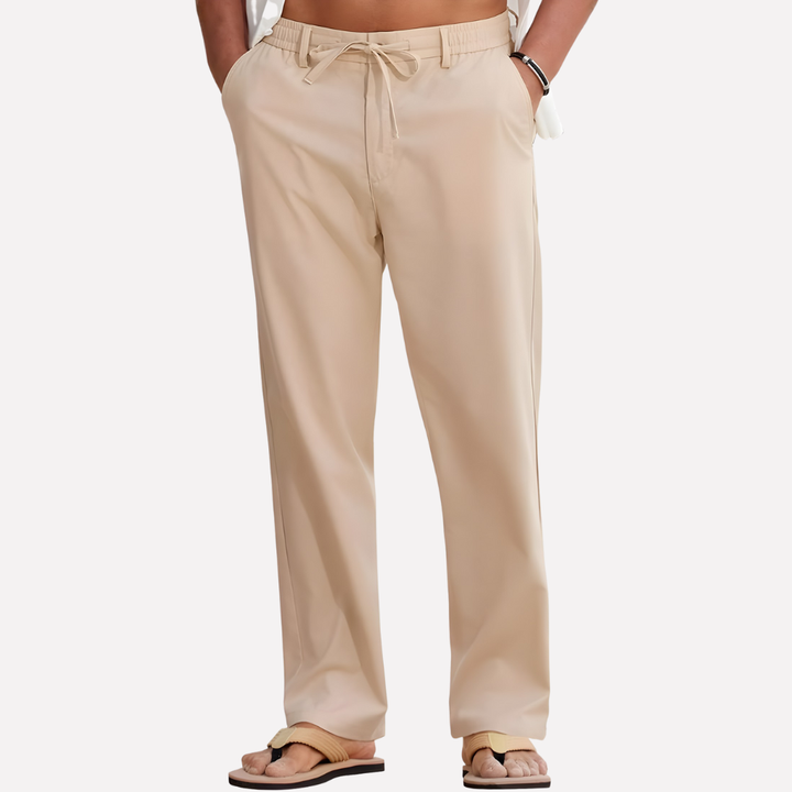 Pantalones de Algodón y Lino para Hombre
