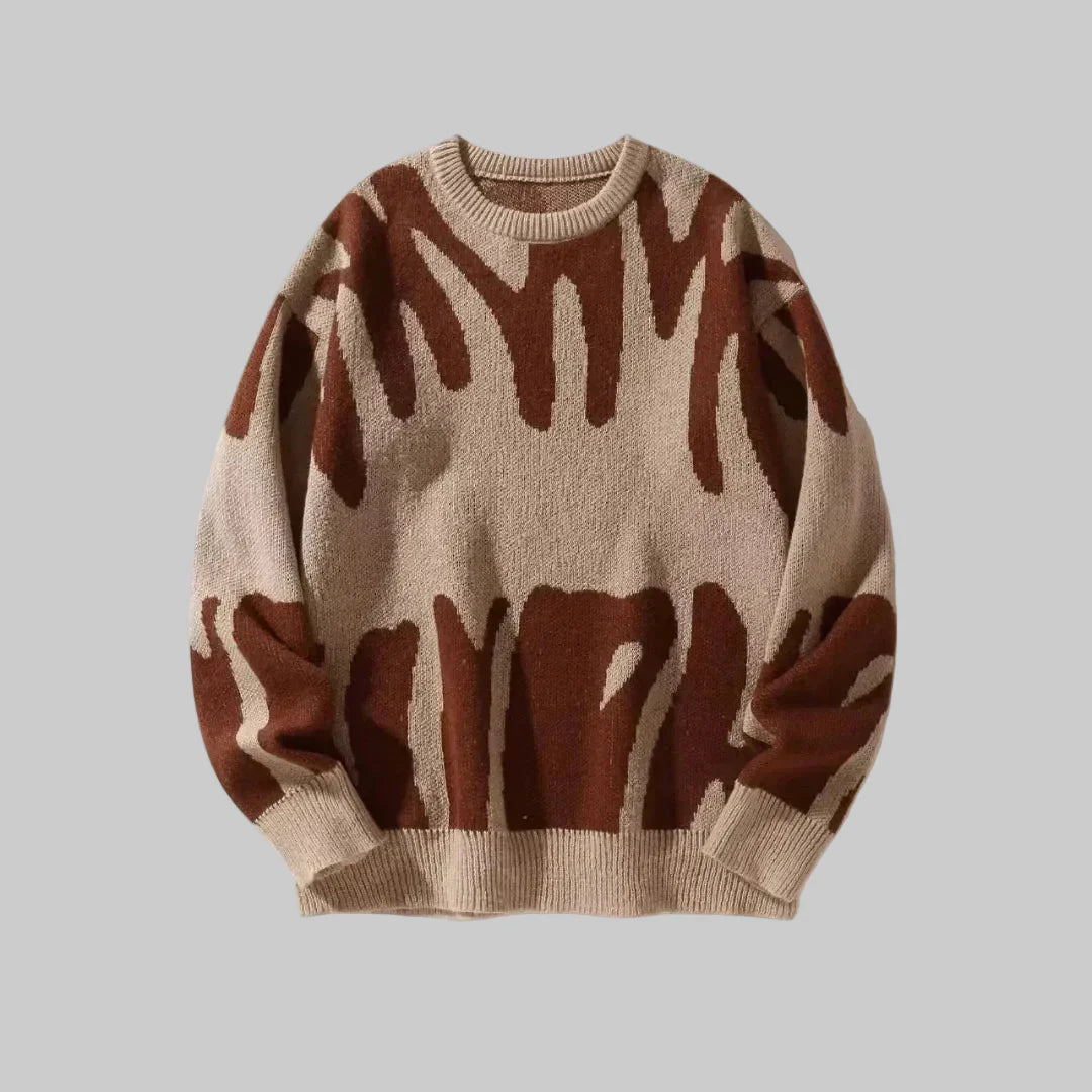 Textura Suave - Pullover de Punto Casual para Hombres